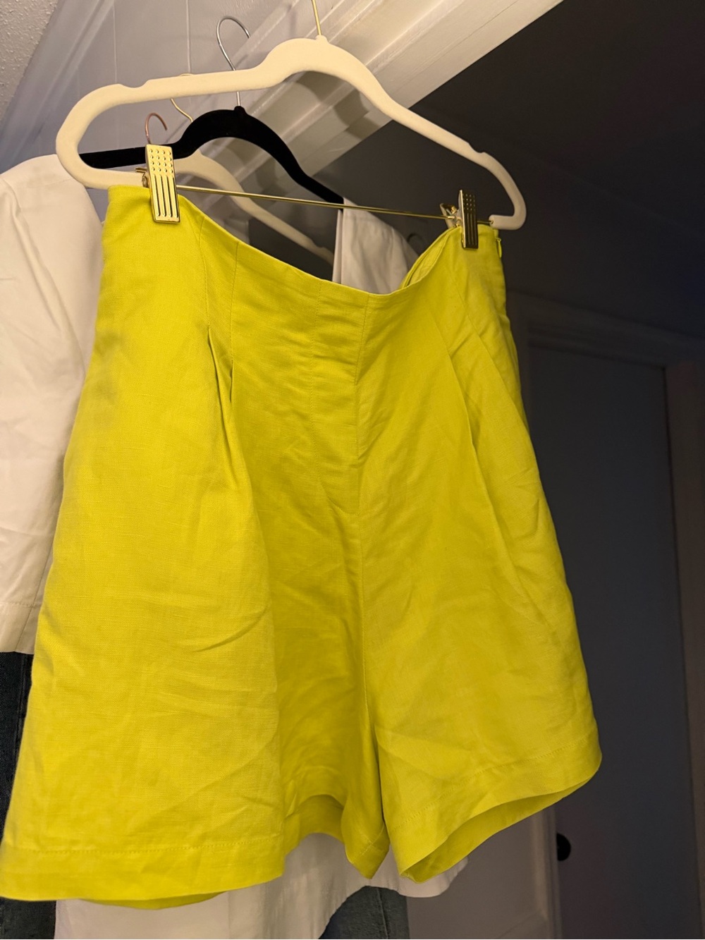 HUNTER BELL Catalina Neon Yellow High-Waist Women’s Shorts